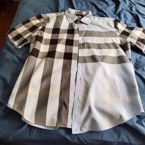 Burberry Check Button Down Shirt